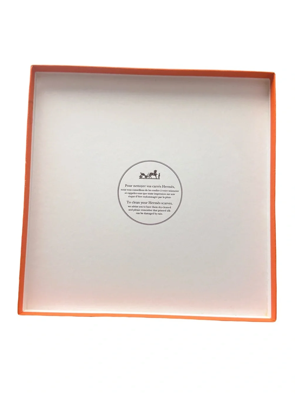 Hermes Silk Scarf in Pale Pink, Gold, White